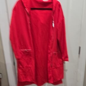 Elegant Red Trench Coat for Women